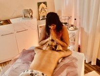 Namaste a soustředění při masáži